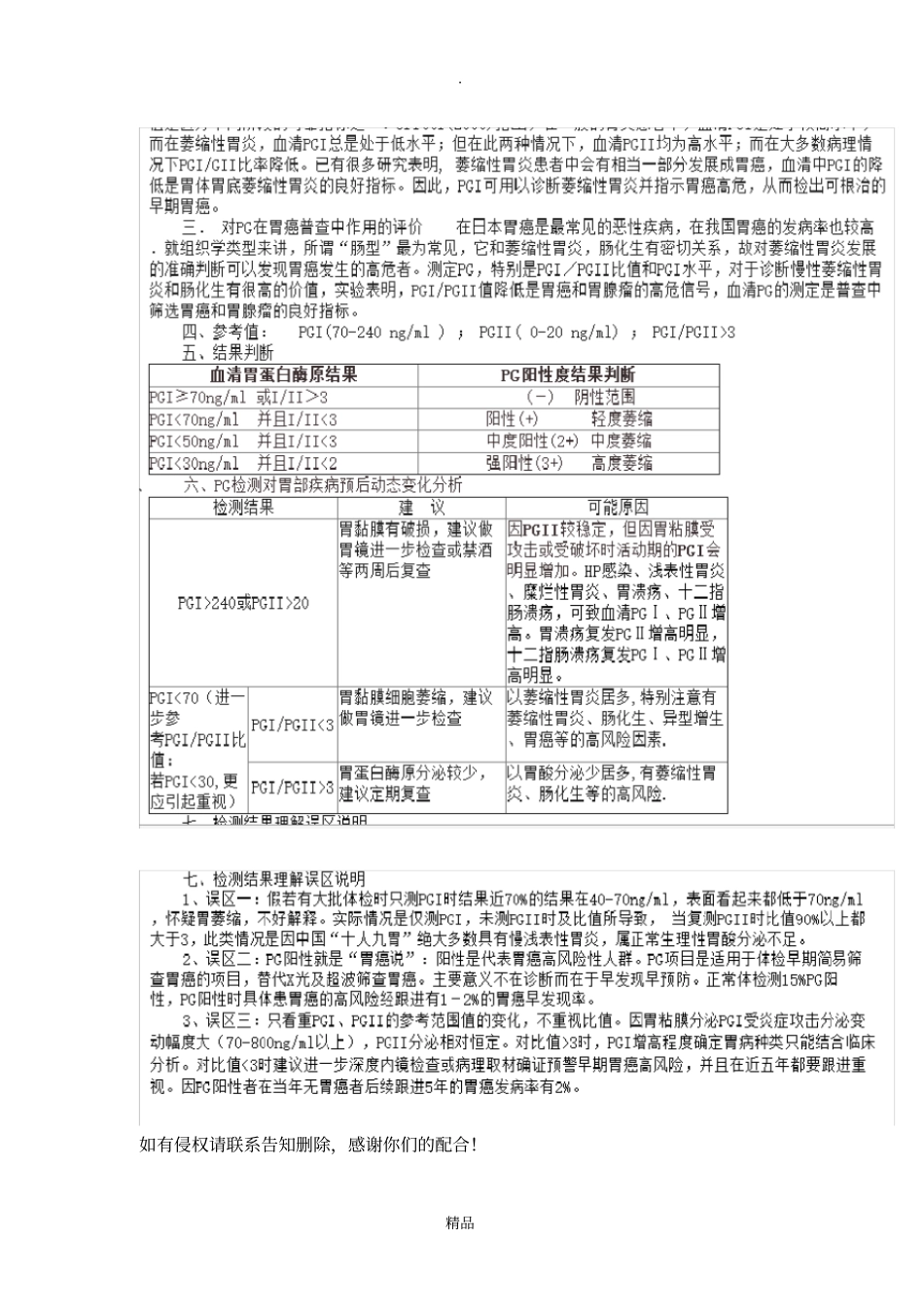 胃蛋白酶原IPGI和胃蛋白酶原IIPGII检测的临床意义_第3页