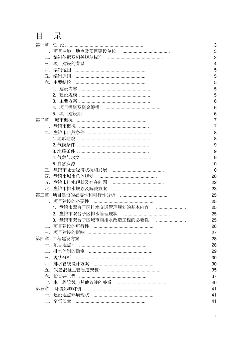 胜利街排水管网改造和新建工程可行性研究报告_第2页