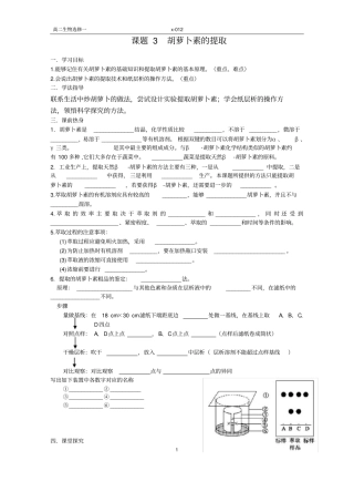 胡萝卜素的提取