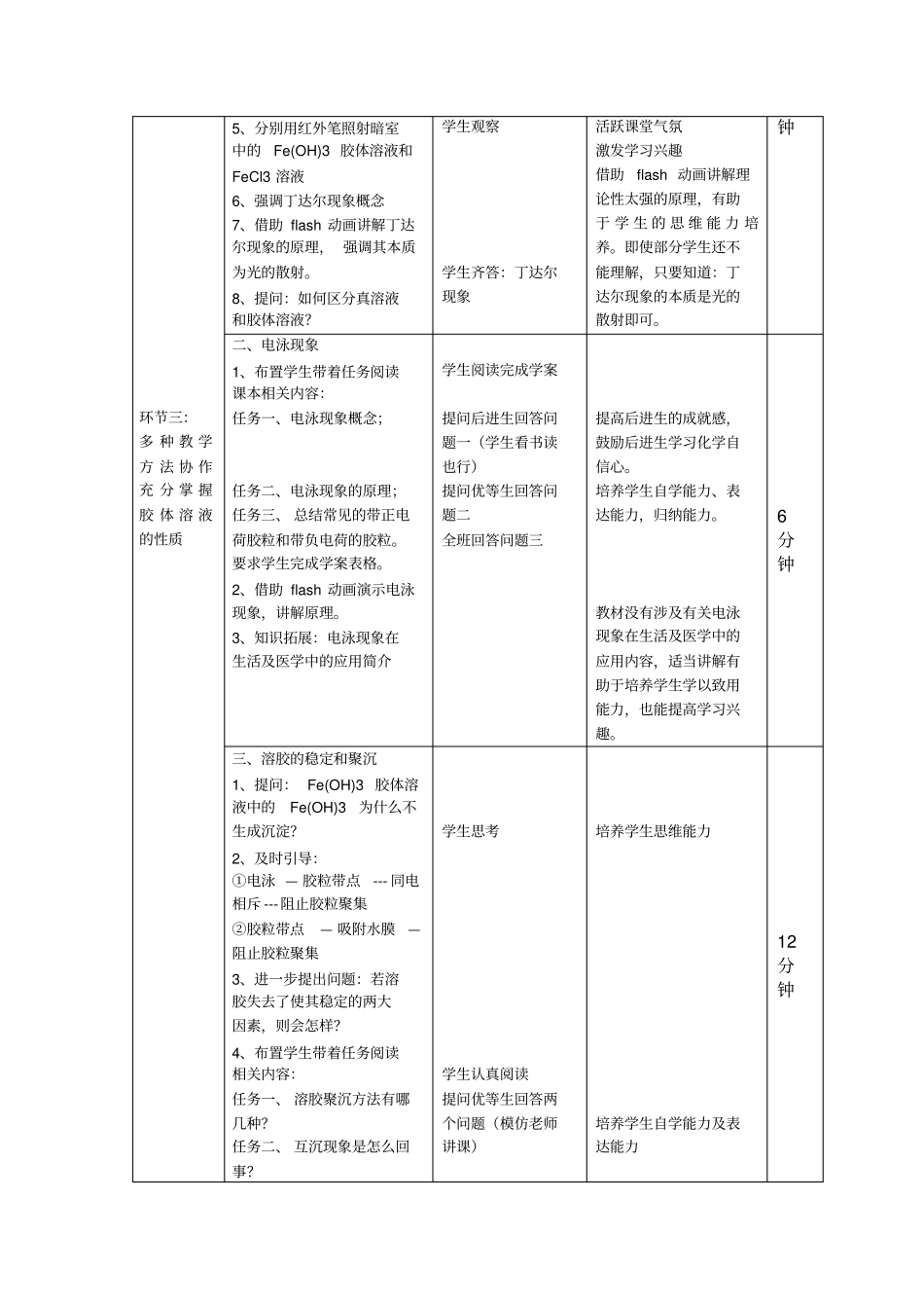 胶体溶液教学设计_第3页