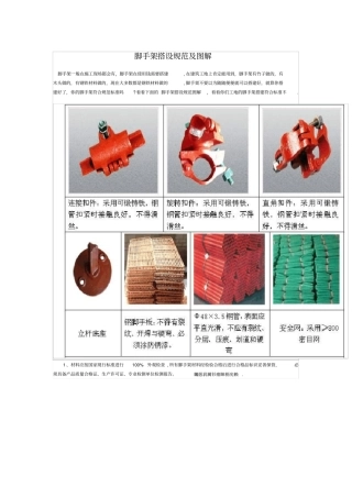 脚手架搭设规范及图解47889