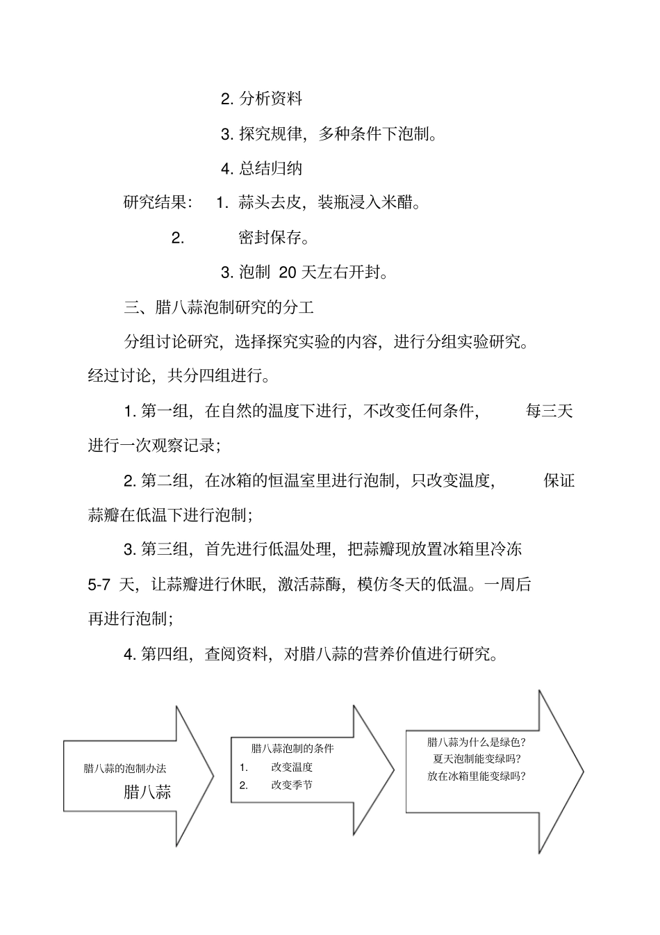 腊八蒜泡制实践活动报告--王绍亭_第2页