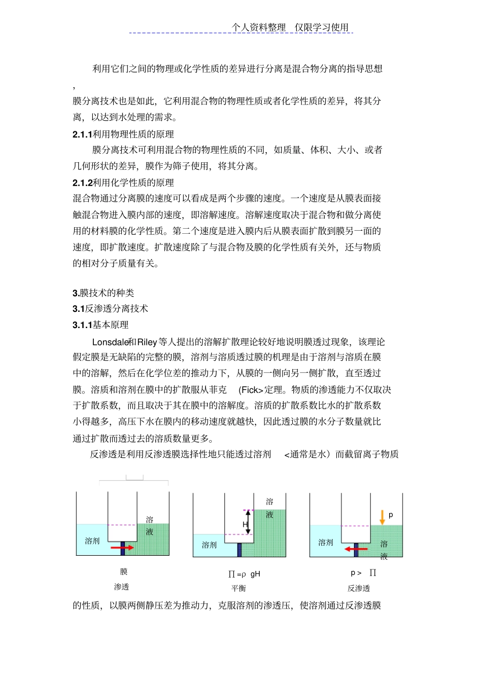 膜科学技术在水处理方面进展与研究报告_第2页