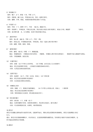 自制果蔬汁大全-自用简易版