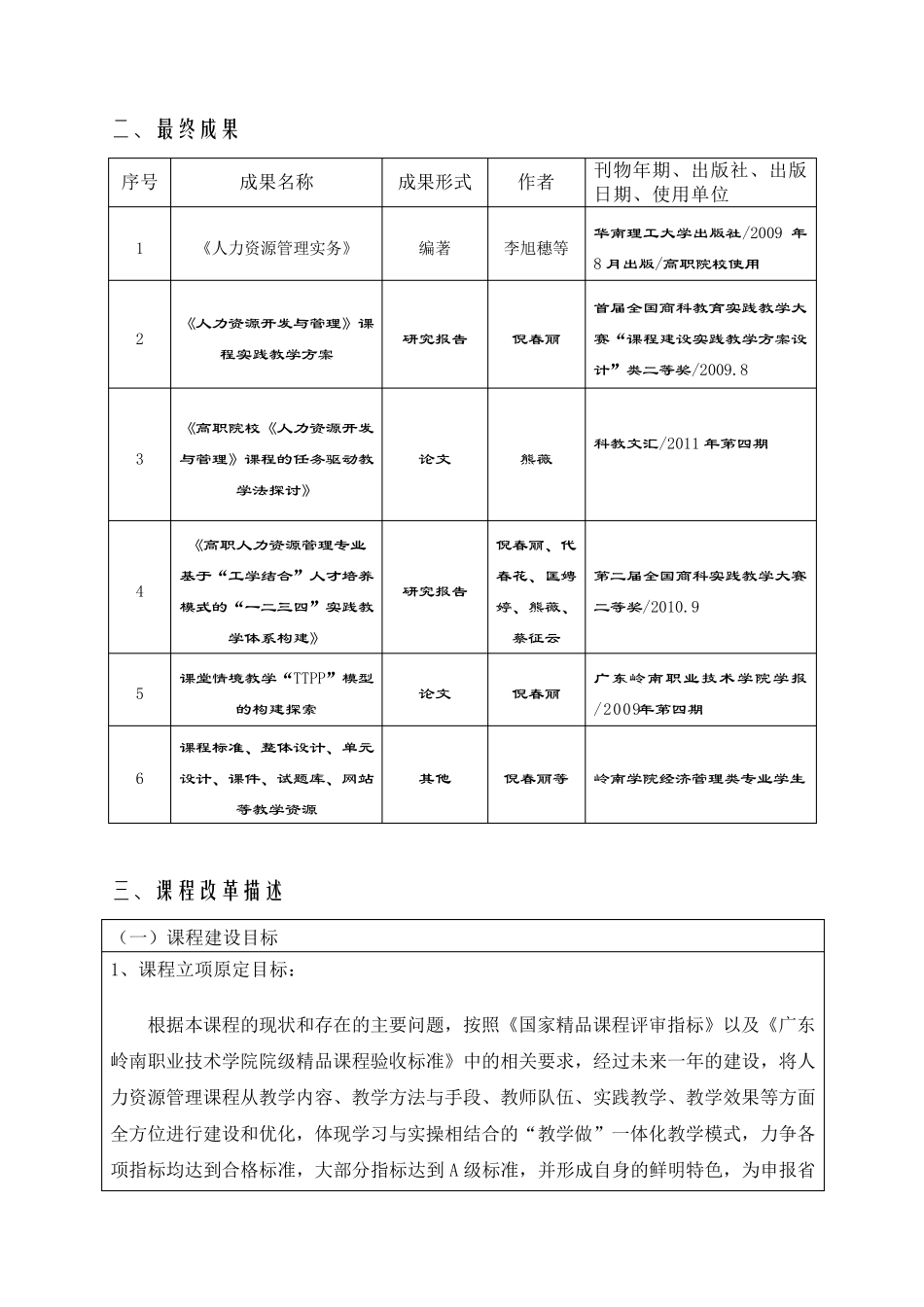 广东岭南职业技术学院《人力资源开发与管理》课程结题报告_第3页