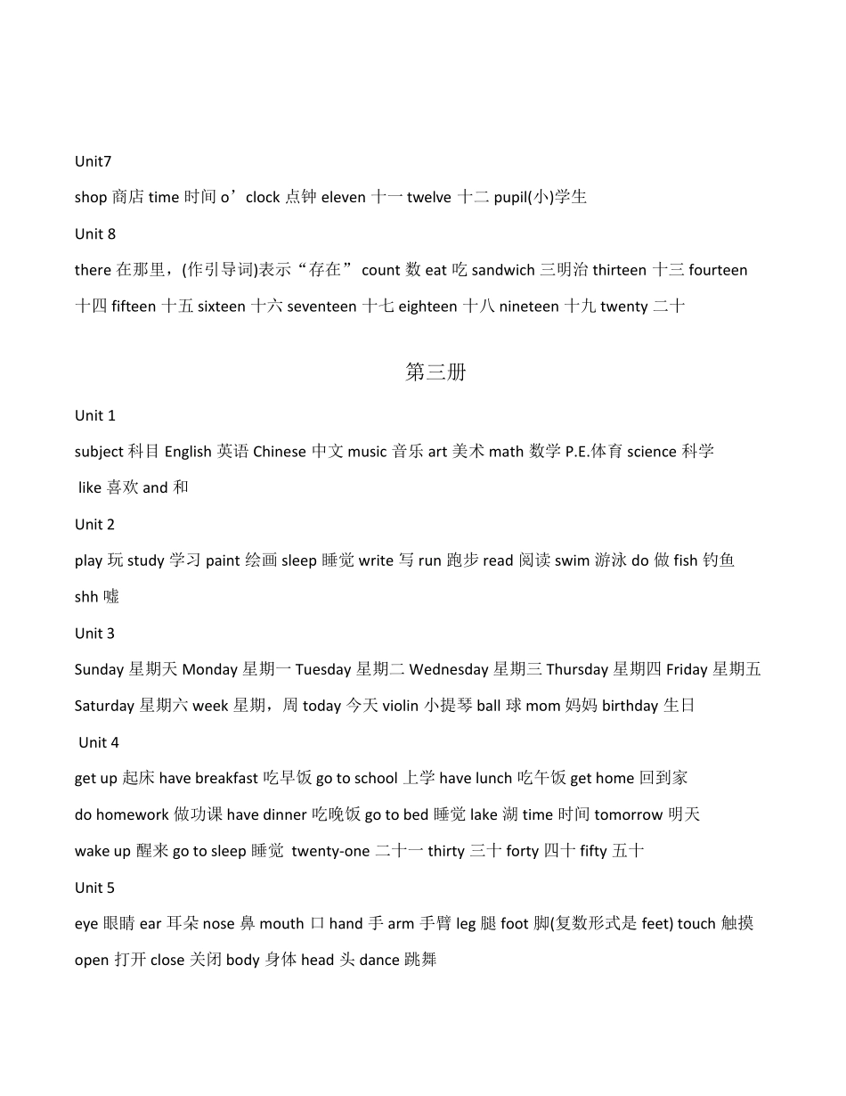 广东版开心学英语三至六年级全部单词_第3页