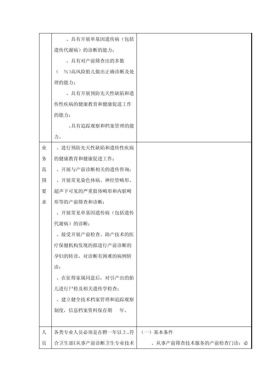 广东省产前诊断,产前筛查技术服务基本条件比对_第2页