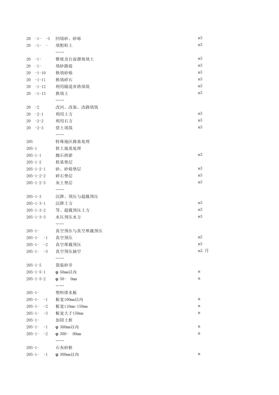 广东省公路工程工程量清单标准格式(2009范本补充)_第3页