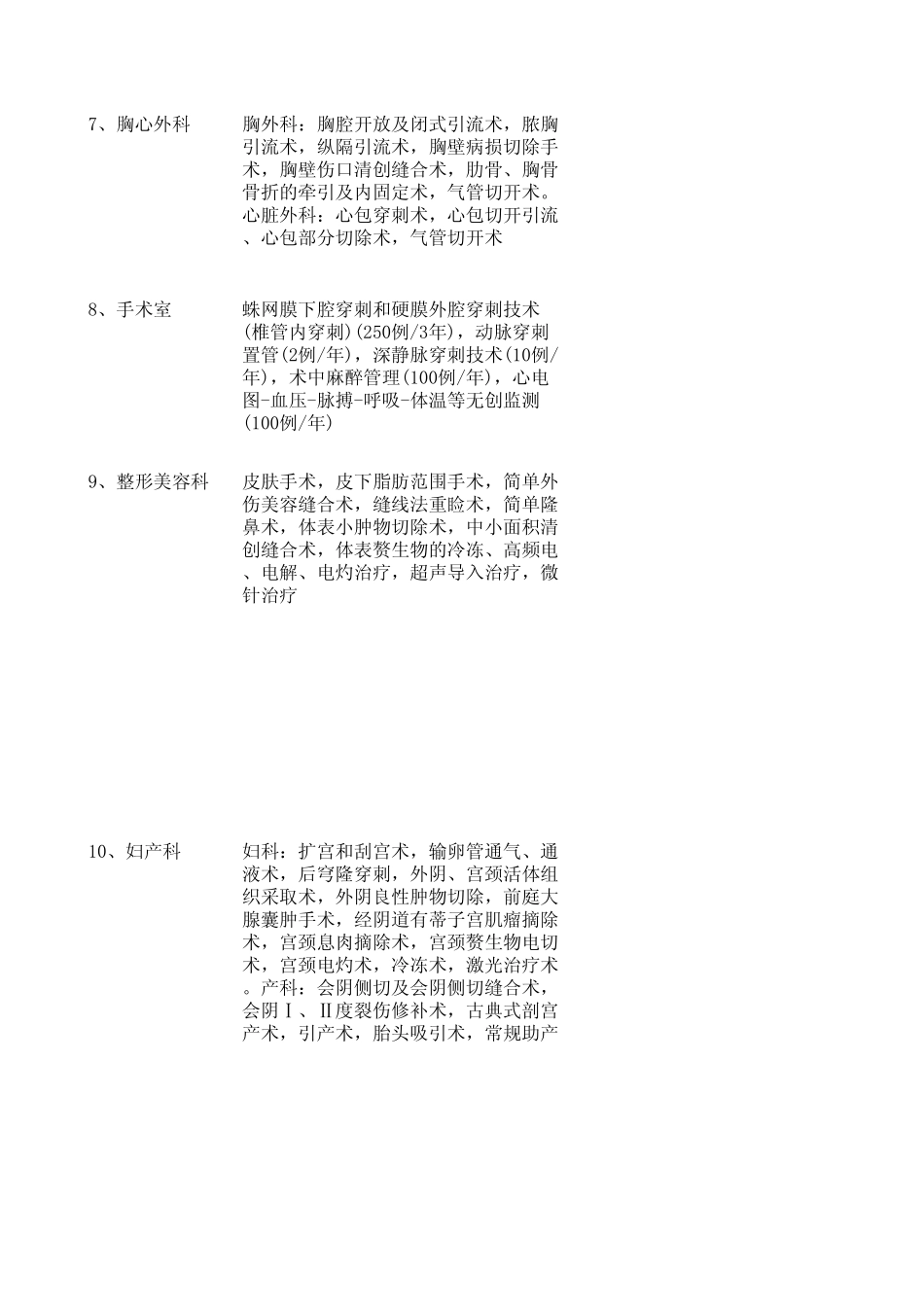 广东药学院附属第二医院广州新海医院医疗卫生专业技术人员基本技能及专业技能考核范围和内容_第3页