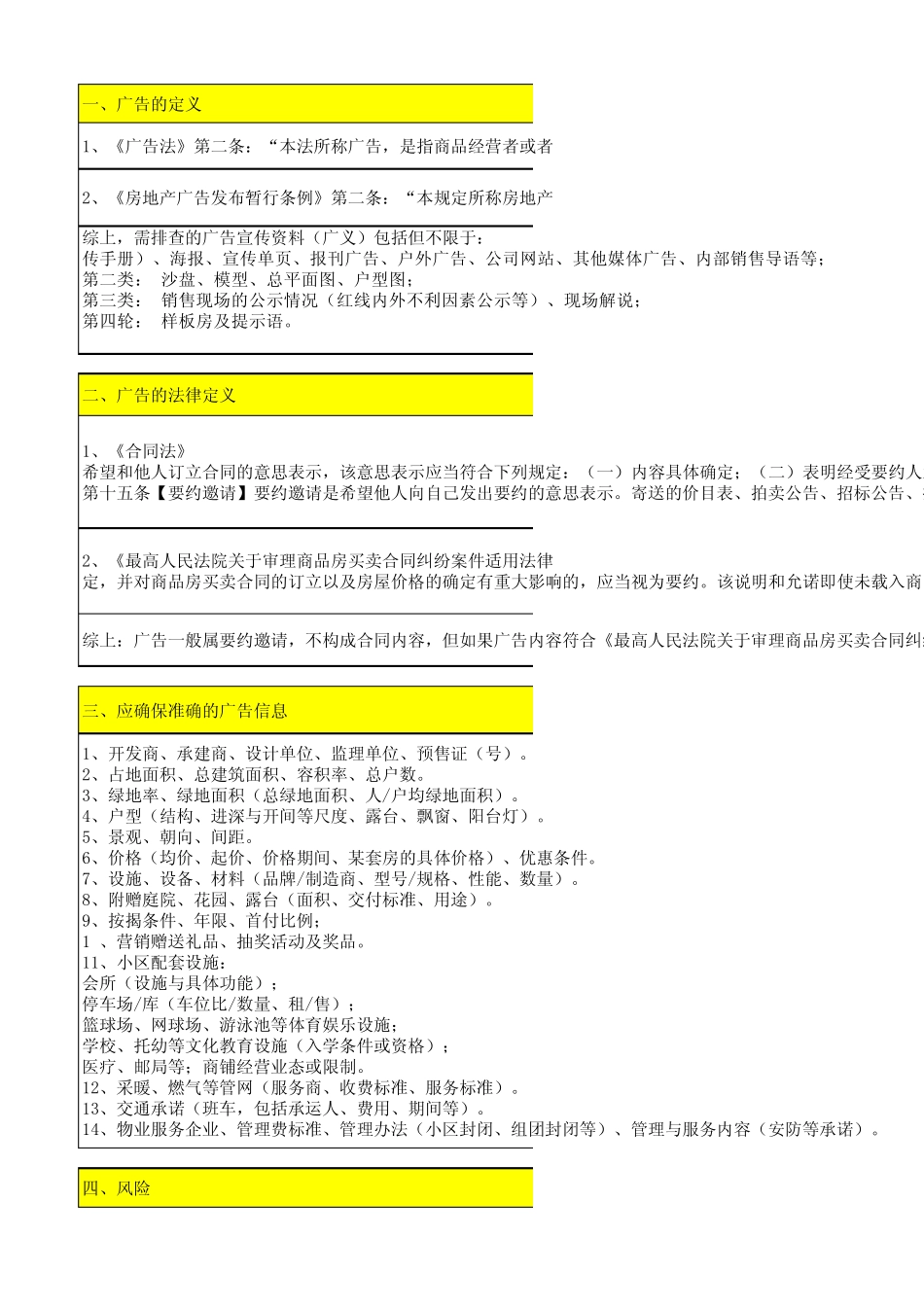 广告宣传资料法律风险排查及预防——销售过程_第1页