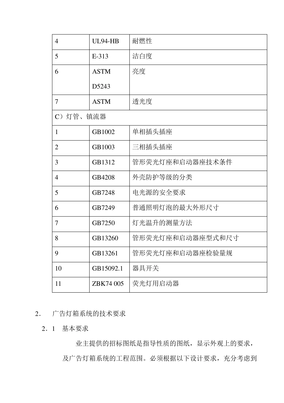广告灯箱技术要求_第3页