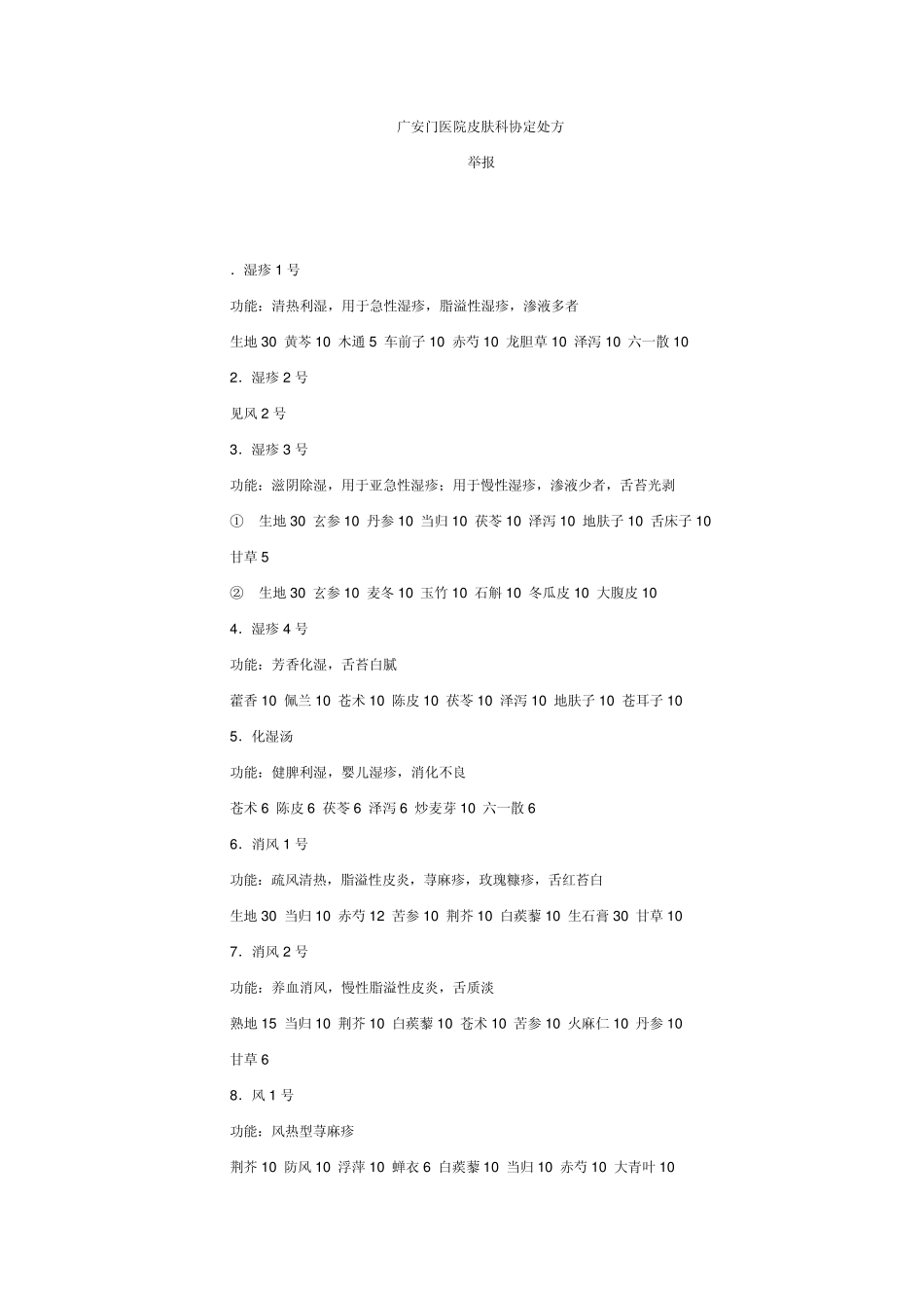 广安门皮肤科协定方_第1页