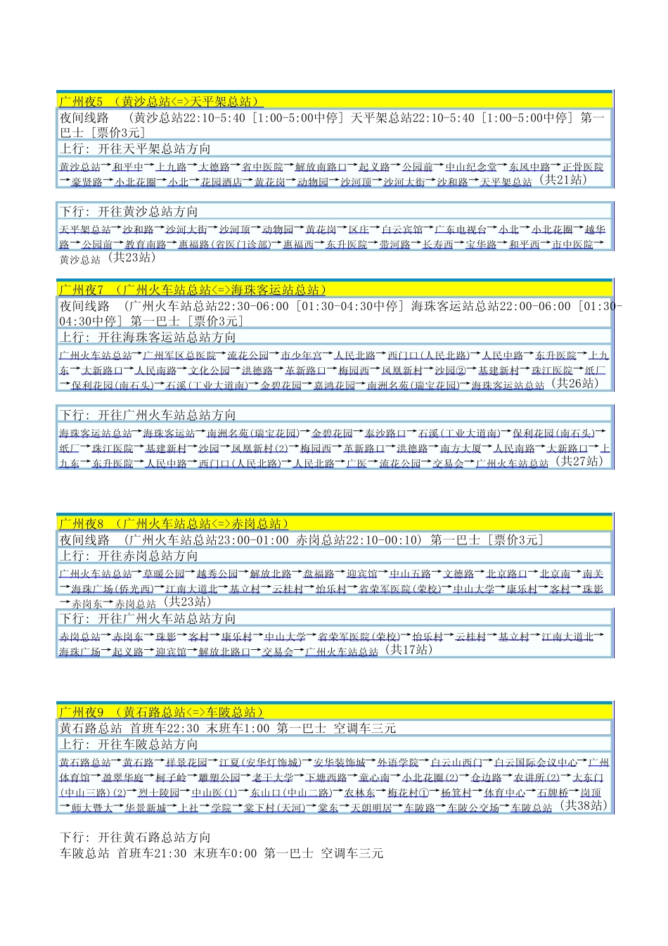 广州夜班车汇总_第2页