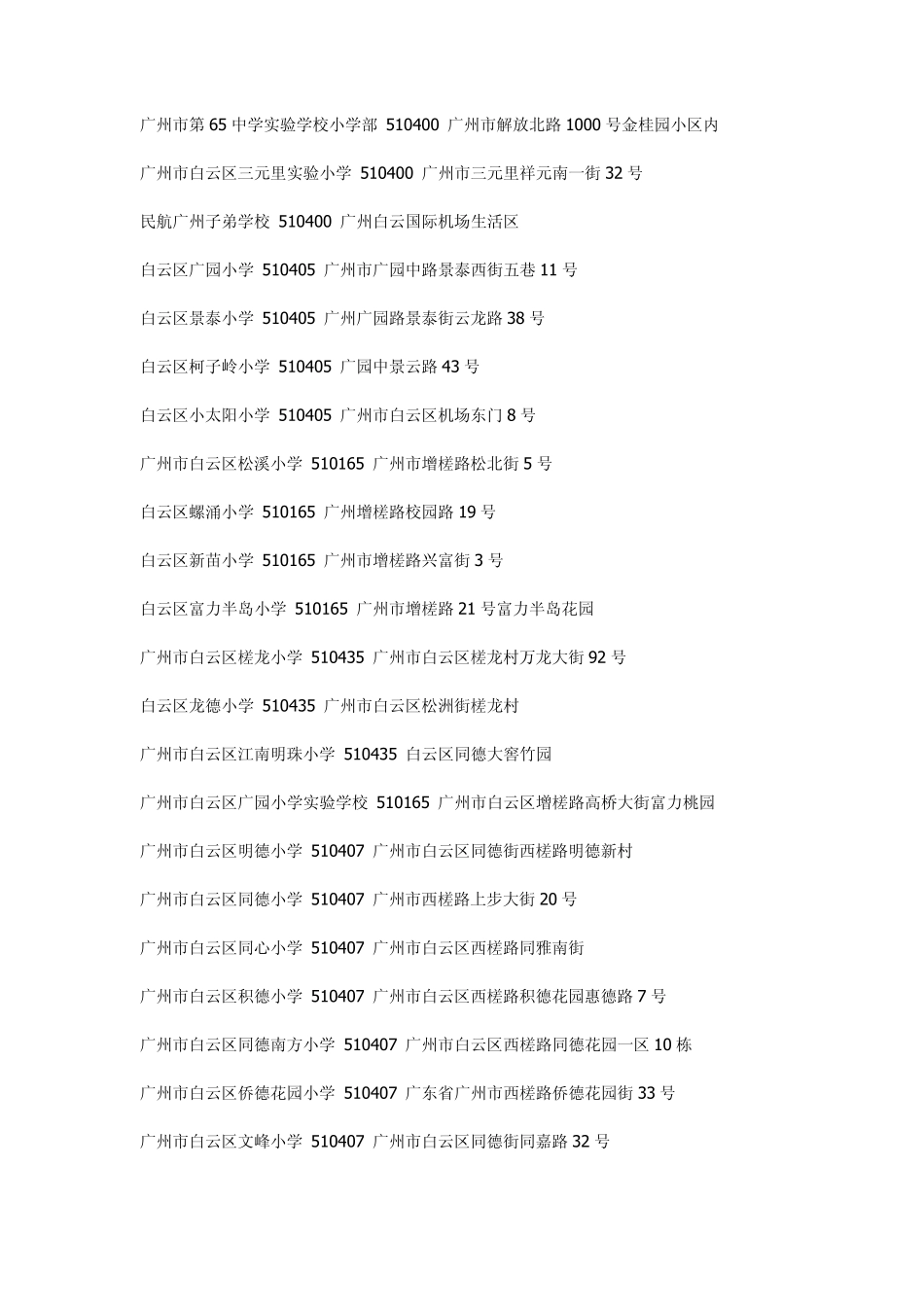 广州市民办小学汇总_第2页