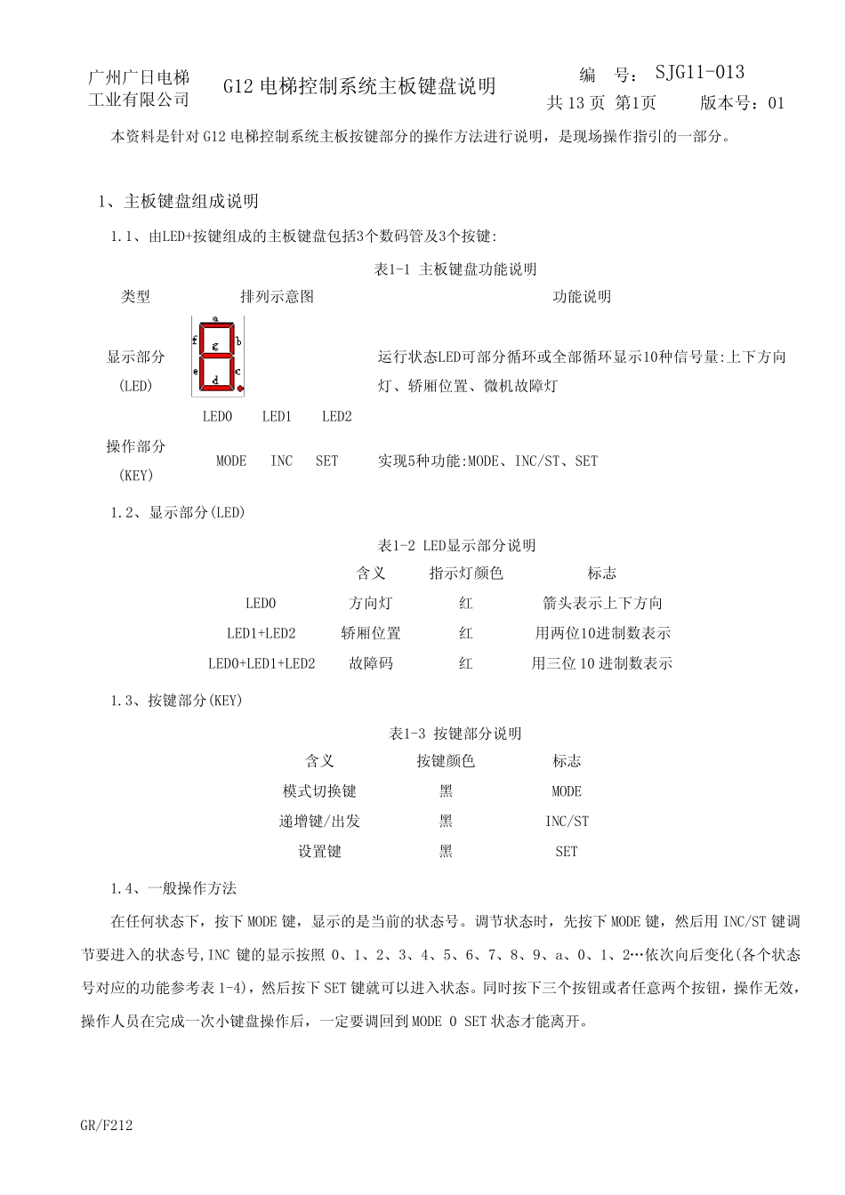 广州广日G12系统按键说明)_第2页