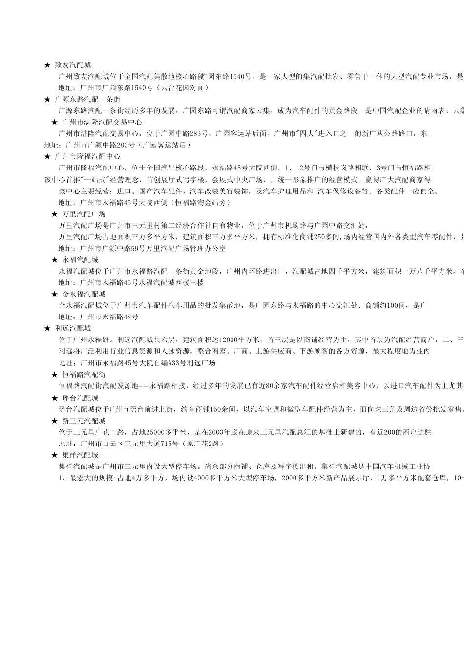 广州汽配大全_第1页