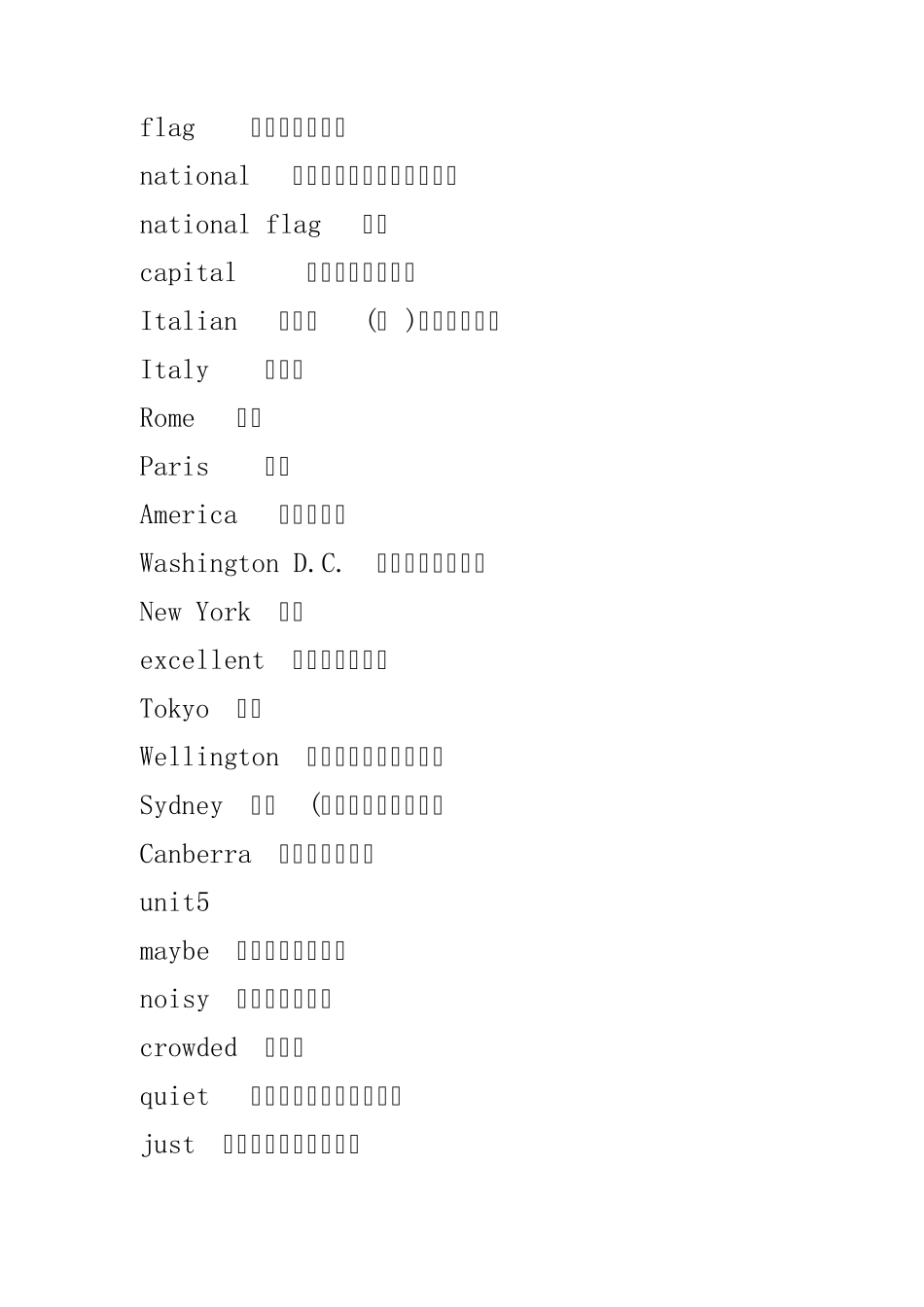 广州版小学六年级上英语单词表_第2页