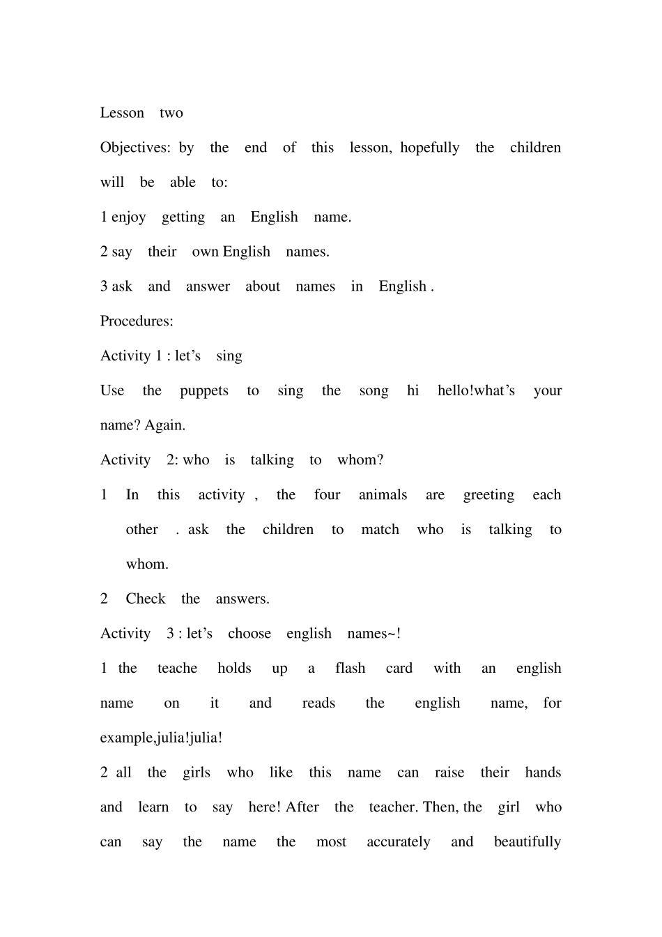 广州版第一册英语口语教案_第3页
