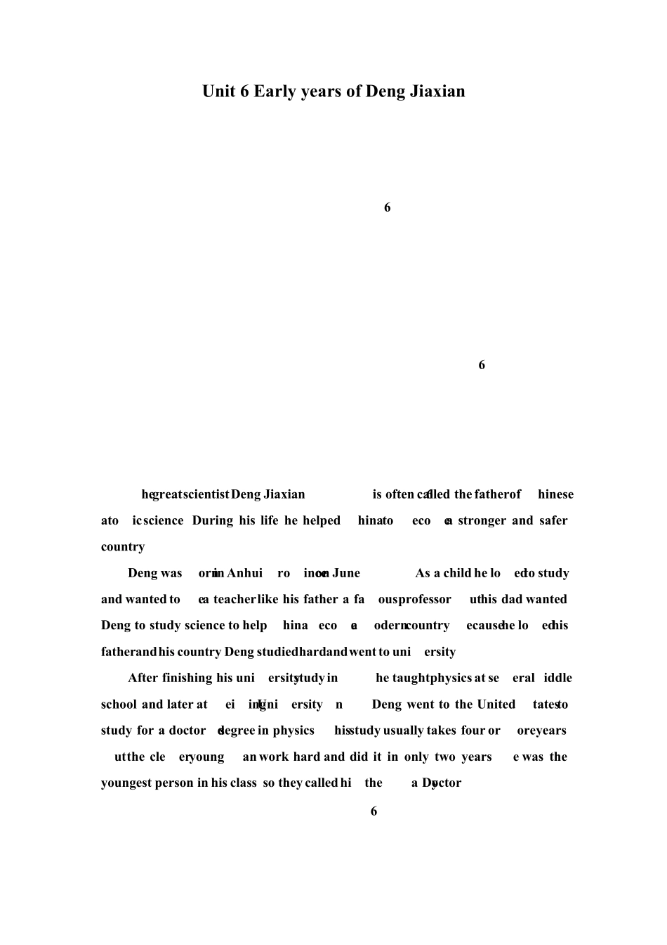 广州版英语六年级下册Unit6知识点_第1页