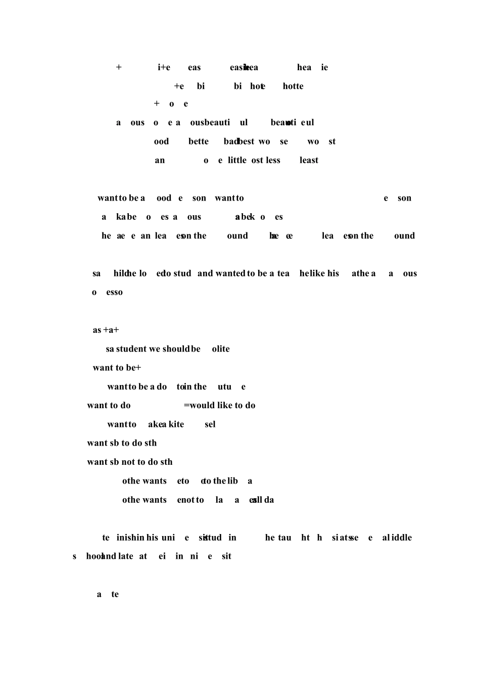 广州版英语六年级下册Unit6知识点_第3页