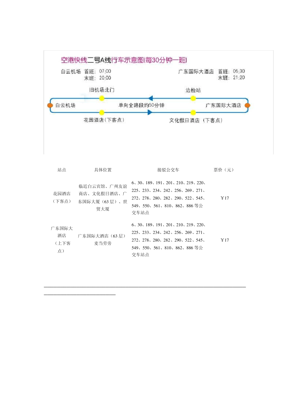 广州白云机场巴士时刻表_第2页