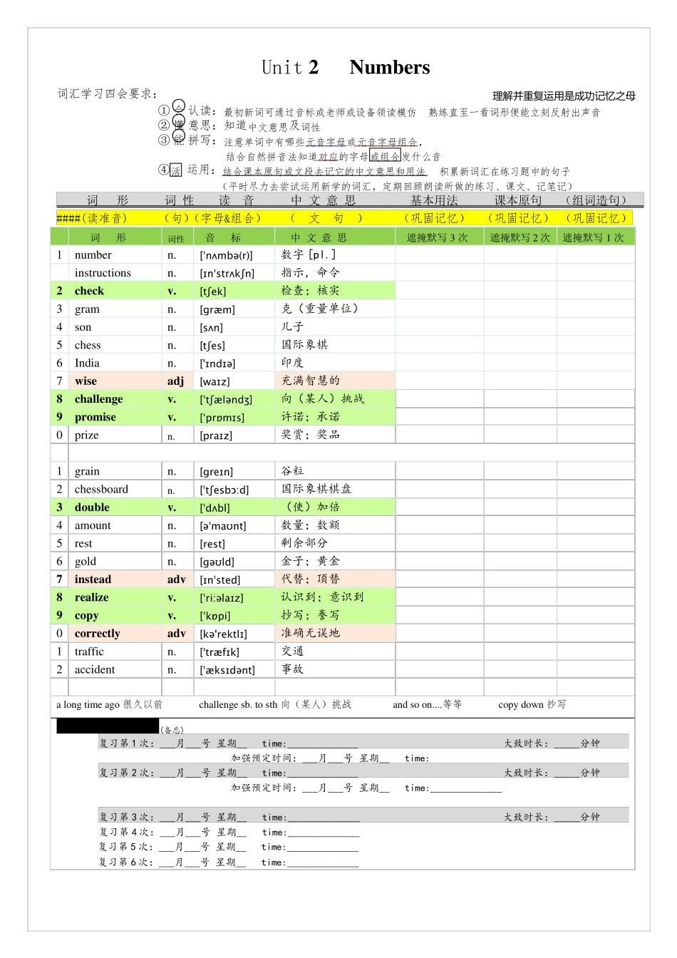 广州英语单词(含音标)初二8年级上沪教广深版_第2页