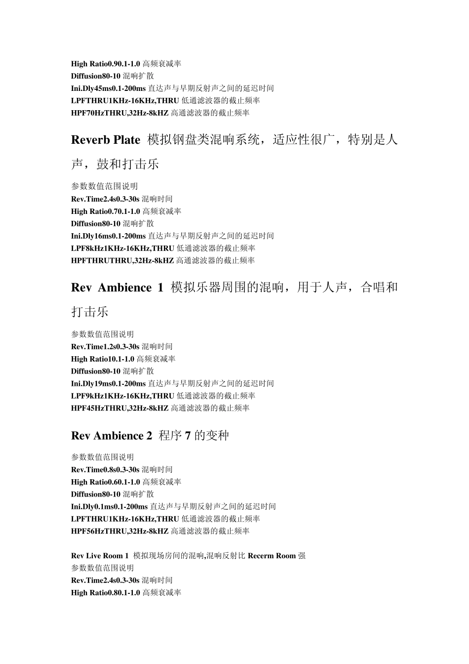 广播剧后期学习——混响参数_第2页