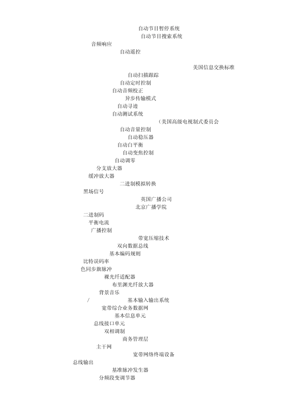 广播电视英语词汇术语大全_第2页