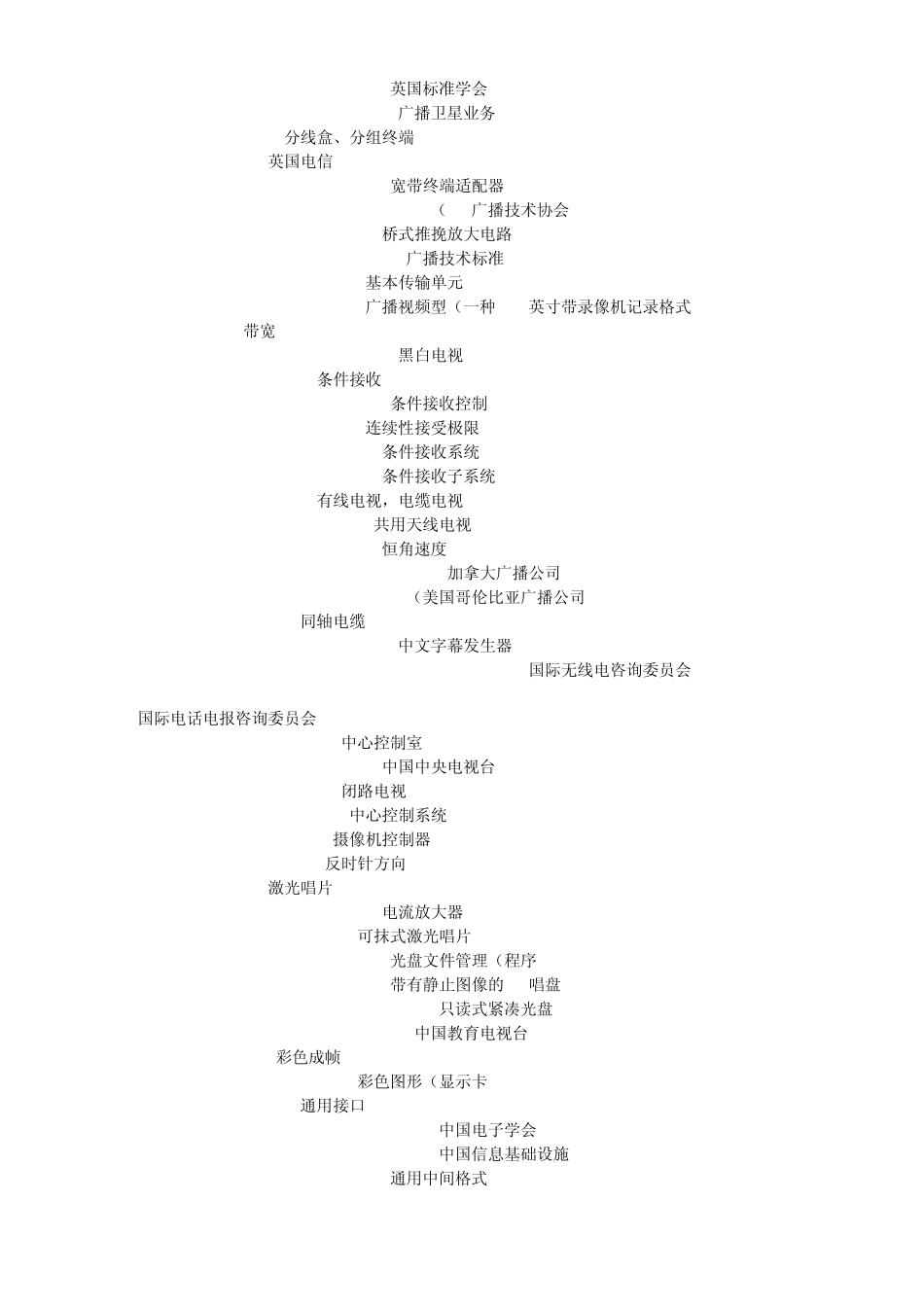 广播电视英语词汇术语大全_第3页