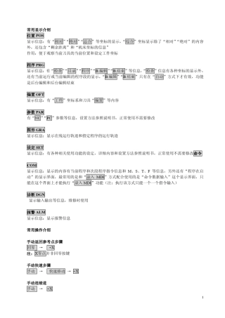 广数983M简易操作说明