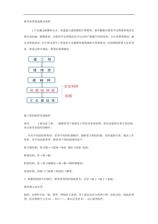 广联达软件的算量思路及流程