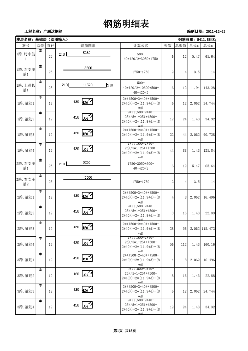 广联达钢筋钢筋明细表1_第3页