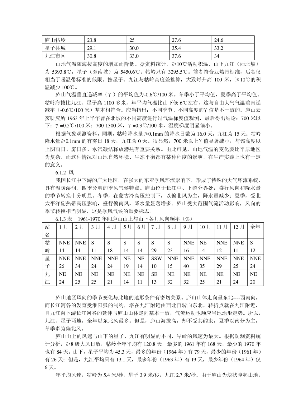 庐山气候水文与调查实习_第2页