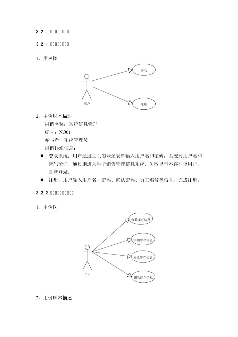 库存信息管理用例分析与数据库设计_第1页