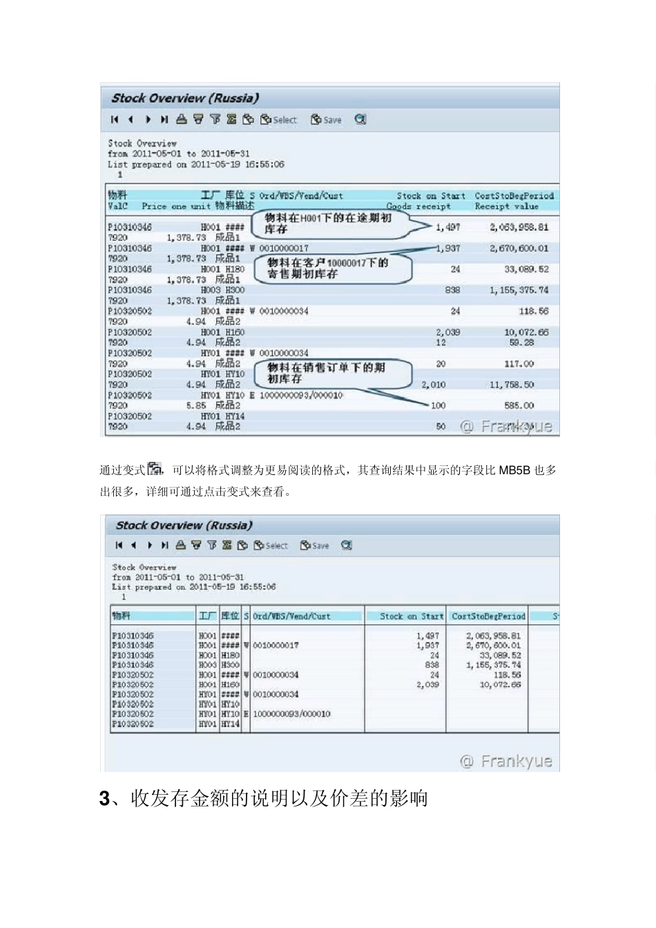 库存管理历史库存和收发货SAP标准报表_第3页