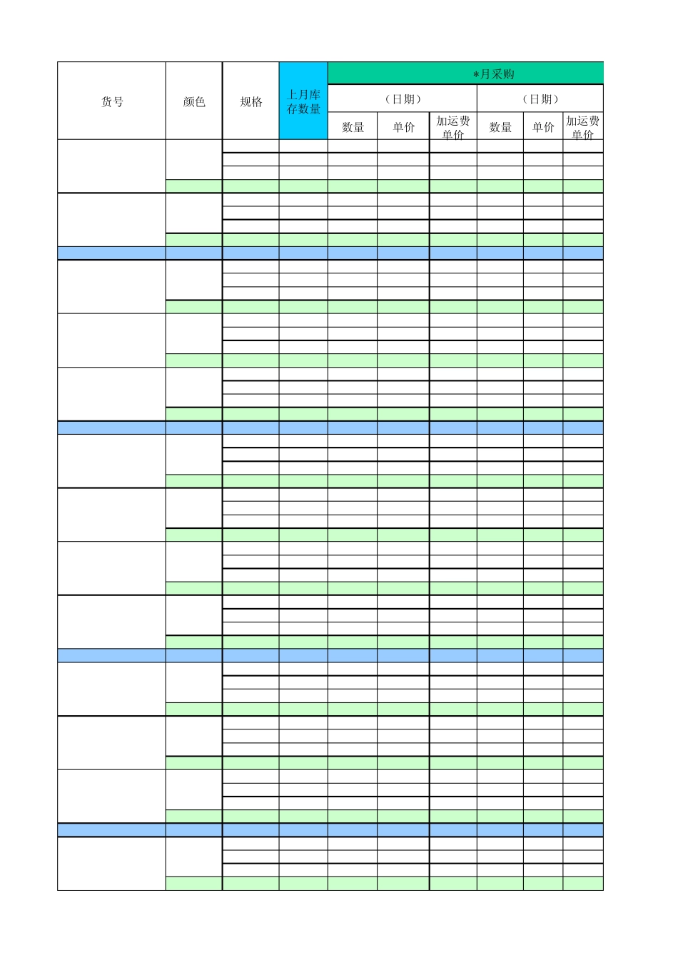 库存管理表格分享(进销存带公式)_第1页