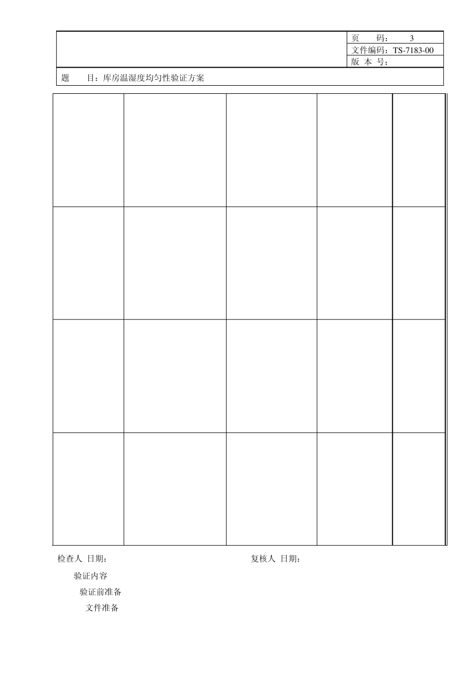 库房温湿度均匀性验证方案_第3页
