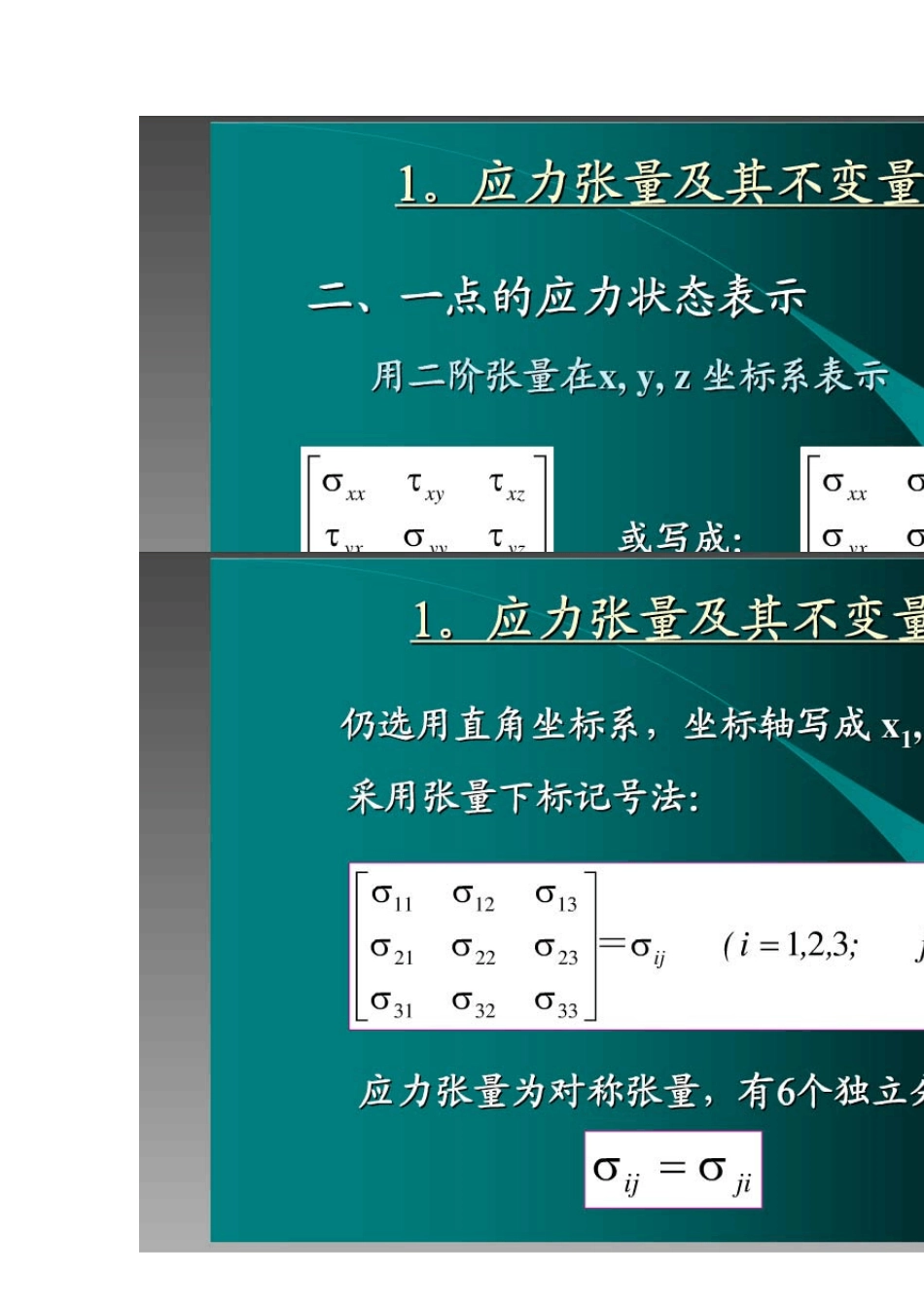 应力张量的概念及其表达式_第3页