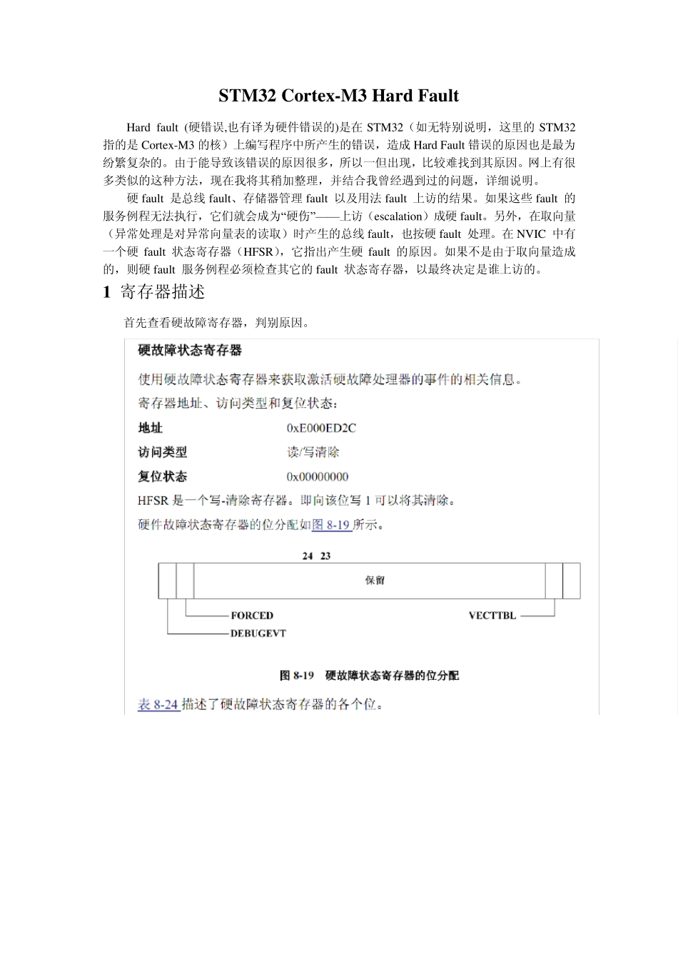 应对STM32CortexM3HardFault异常_第1页
