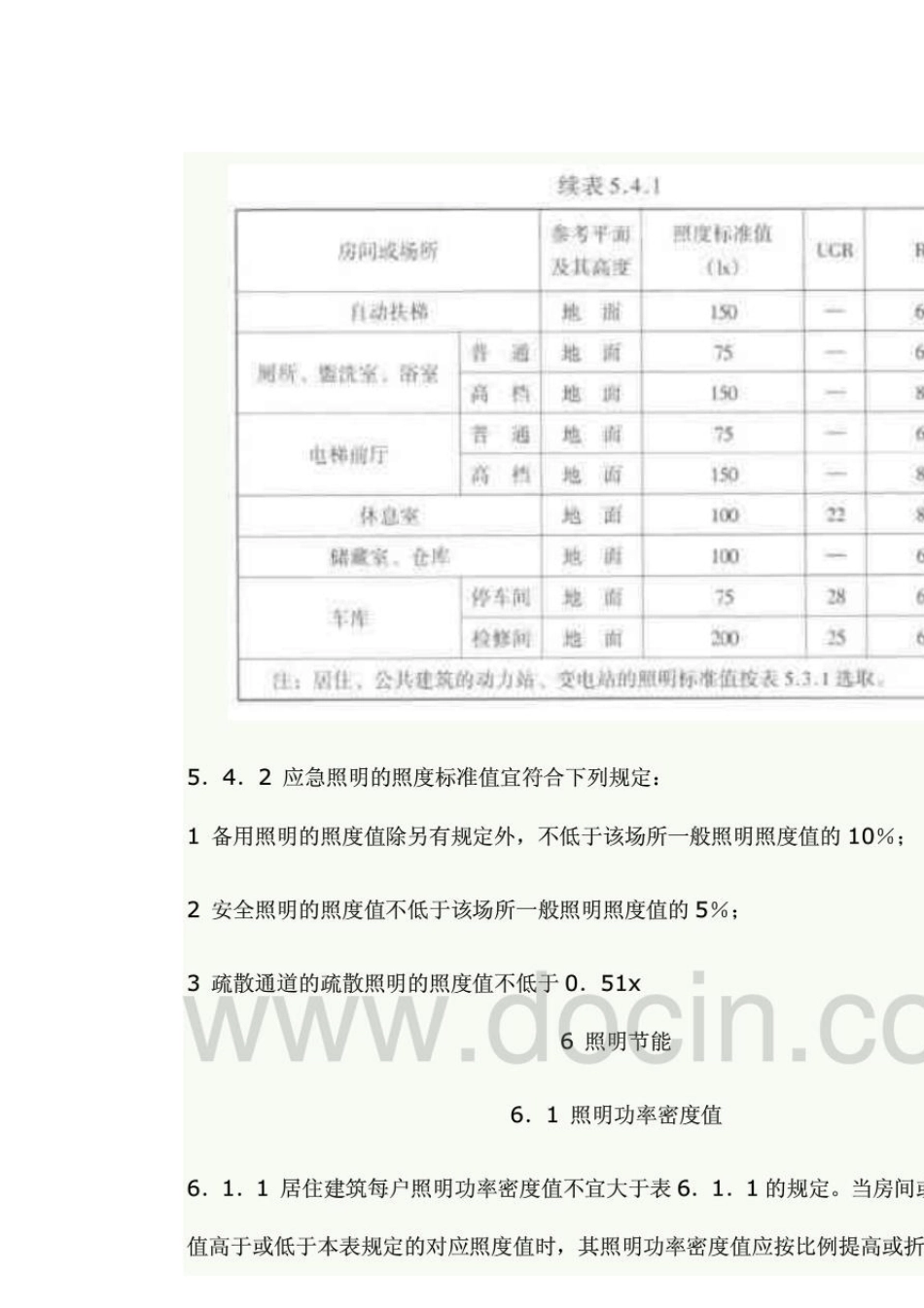 应急照明的照度标准值_第2页