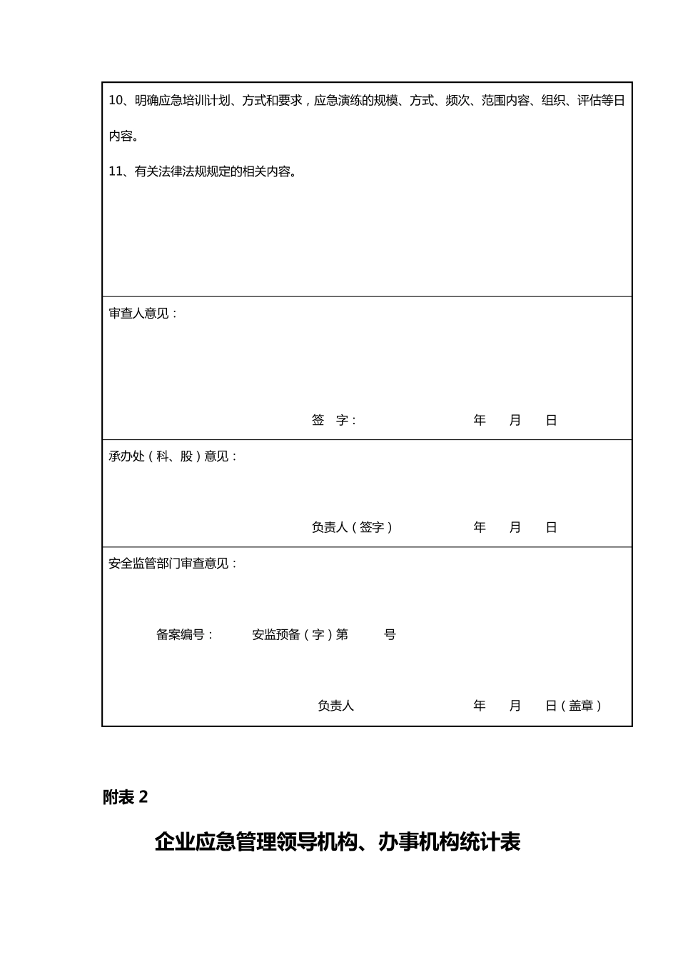 应急预案各种表格_第2页