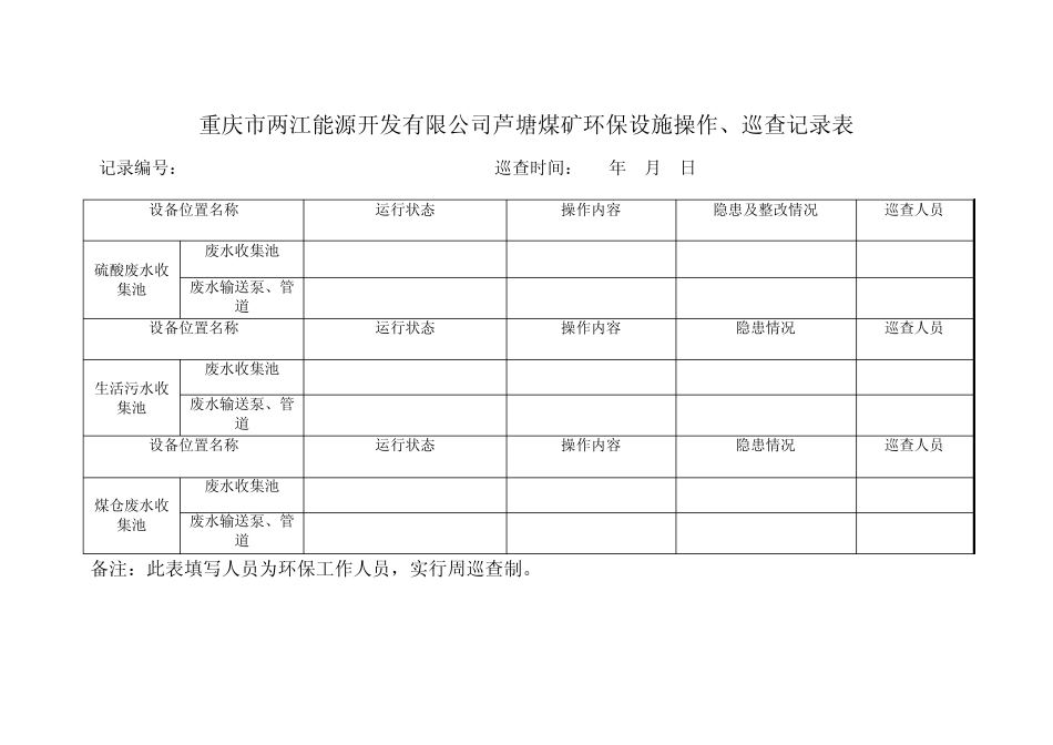 废水处理记录表_第3页