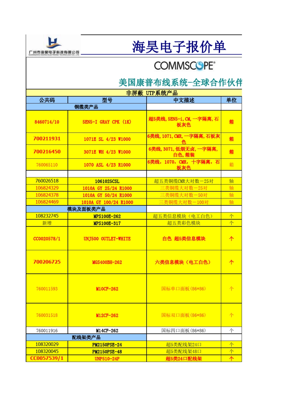 康普系列产品_第1页