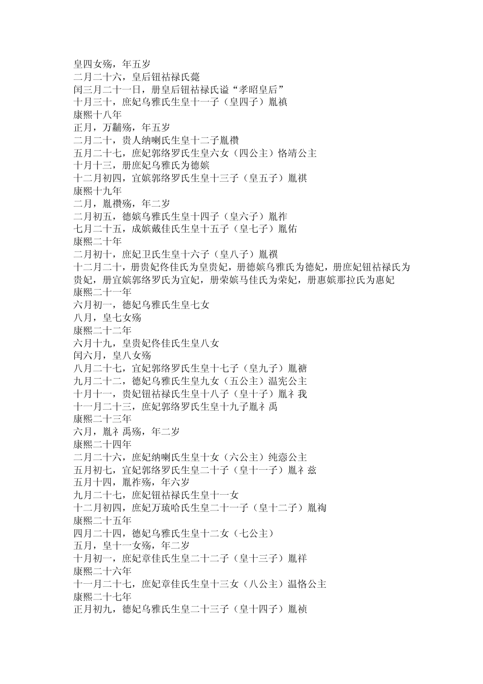 康熙后宫大事年表_第2页