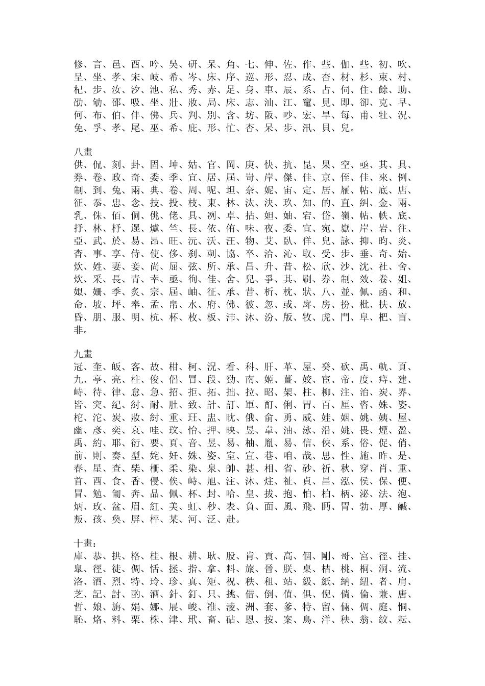 康熙字典常用字的笔画查询_第2页