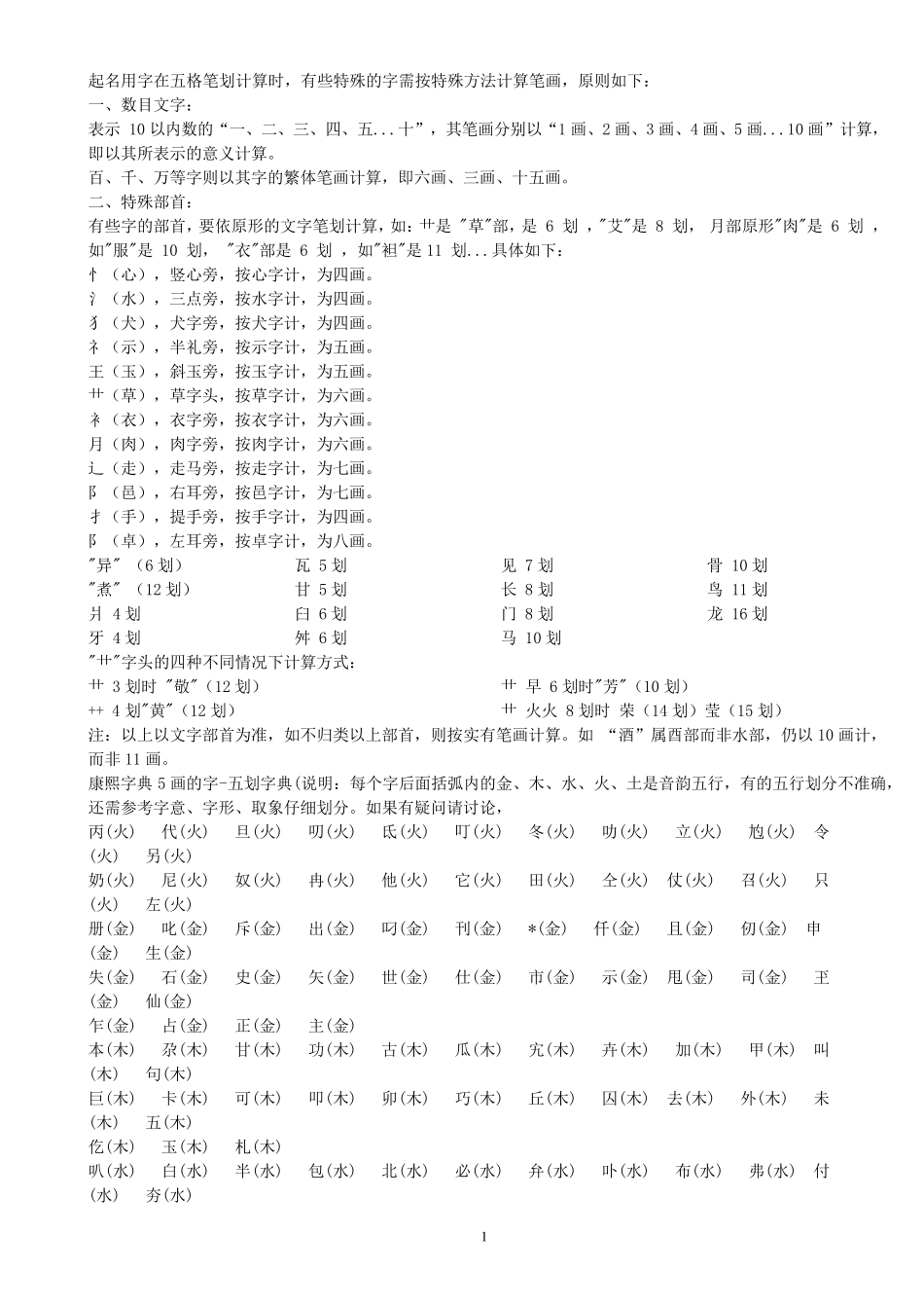康熙字典笔画_第1页