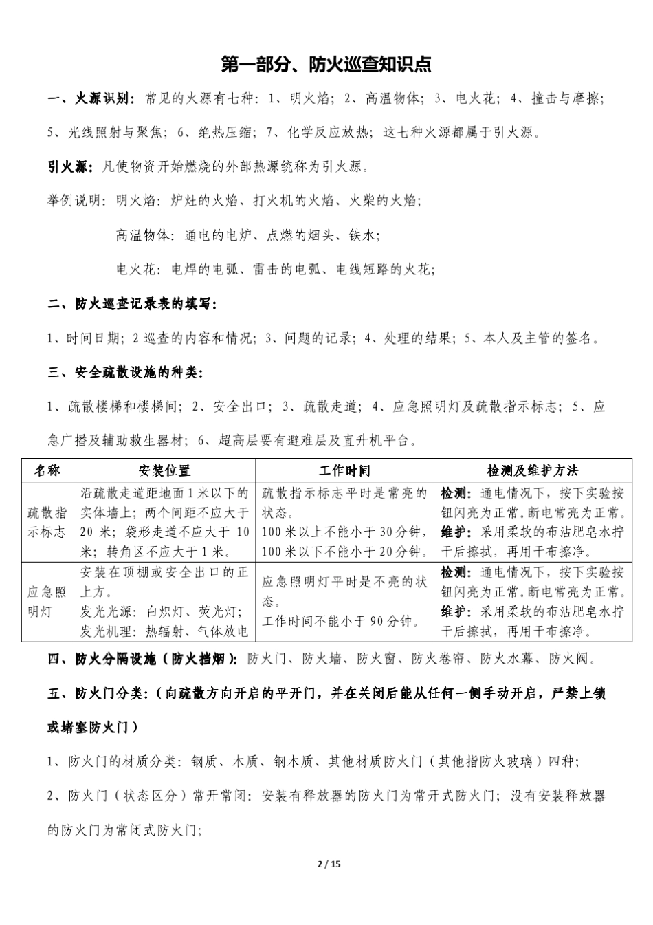 建(构)筑物(初级)消防员培训资料,绝对经典_第2页
