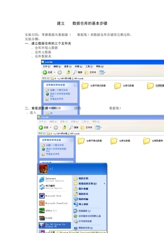 建立SAS数据仓库