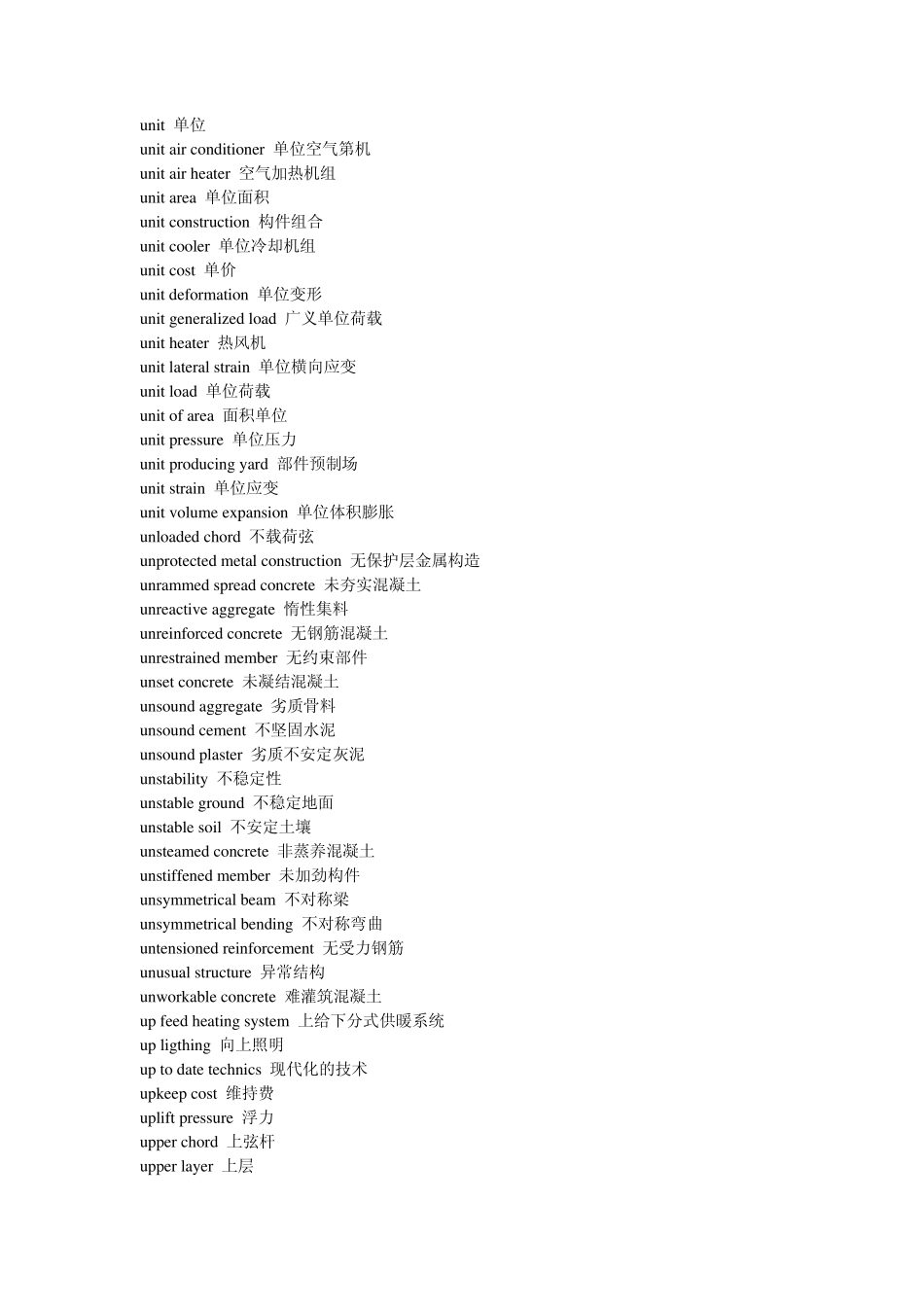 建筑专业英语词汇(UZ)_第3页