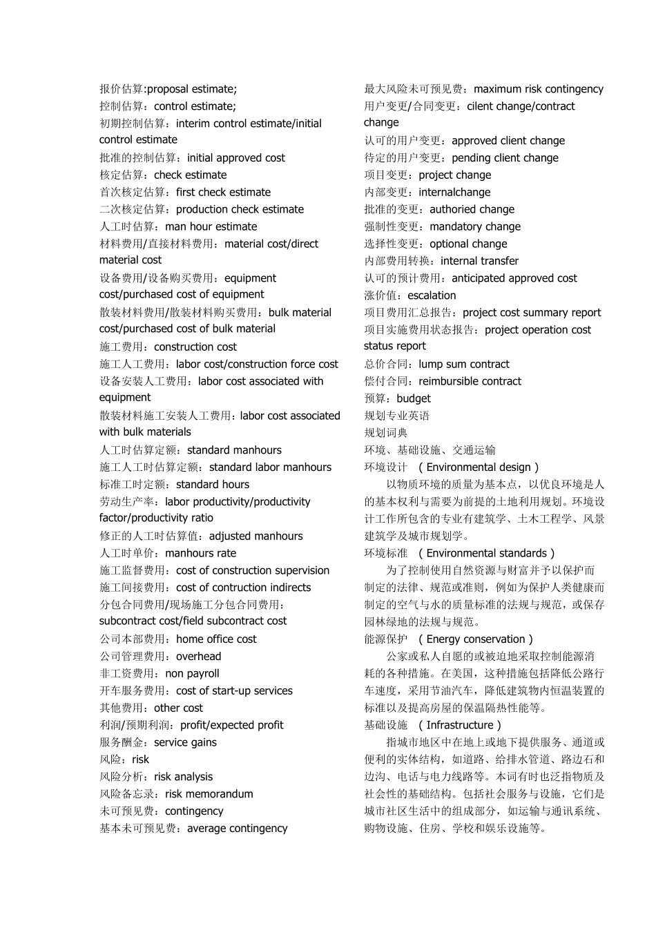 建筑专业英语词汇整理大全_第2页